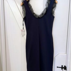 Red Valentino Organza Blue Dress